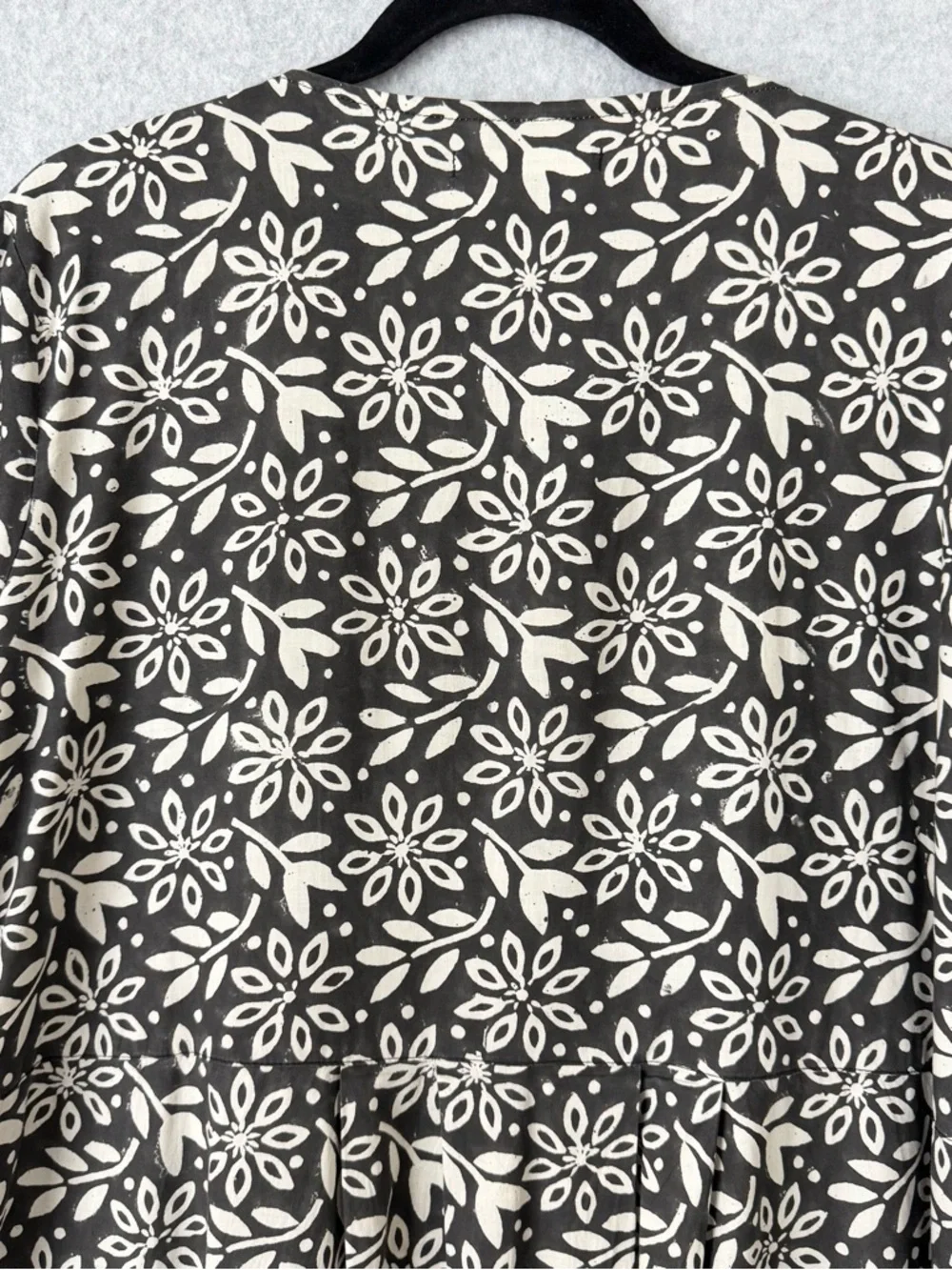 Gudrun Sjoden Dress Size Medium Oversized Floral Button Front Lagenlook Kaftan - Picture 10 of 16